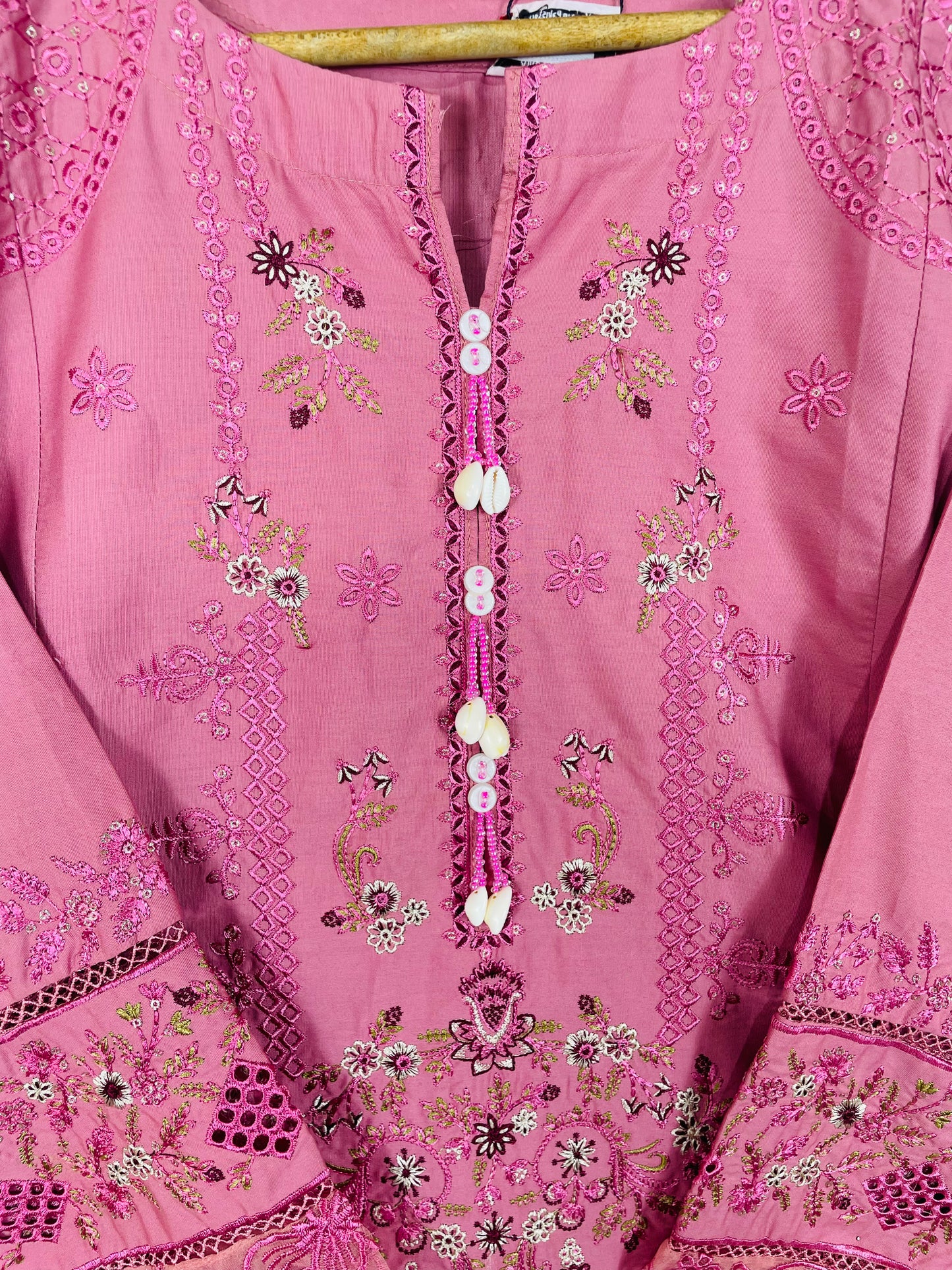 Rose Flush 3PC - Embroidered Winter Cotton