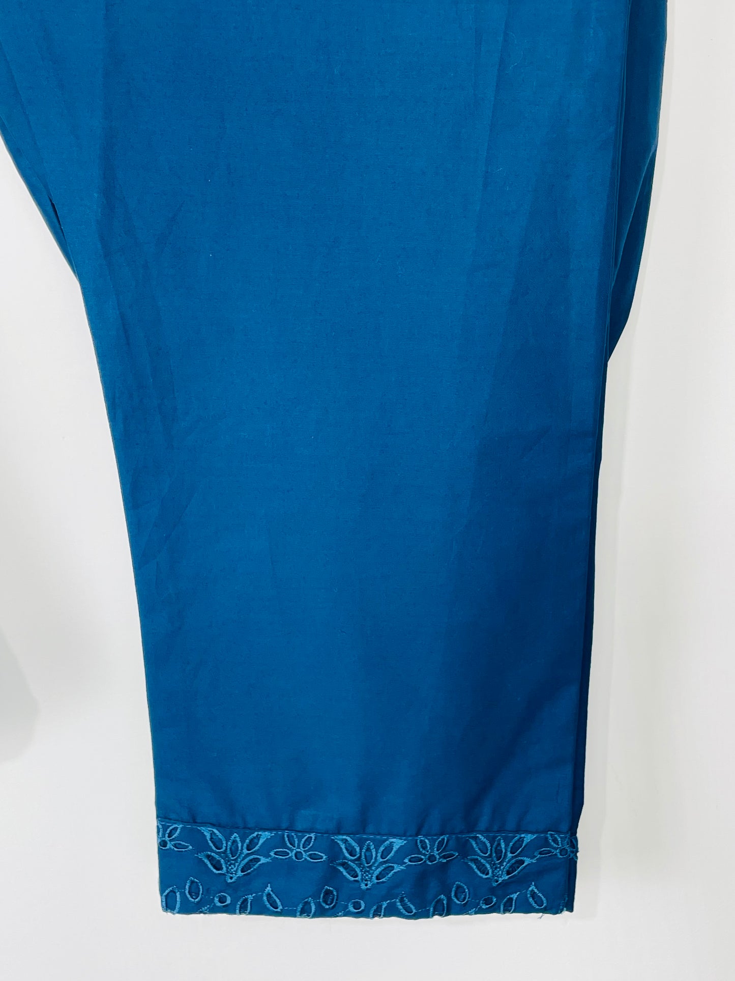 Azure Blue 3PC - Embroidered Winter Cotton