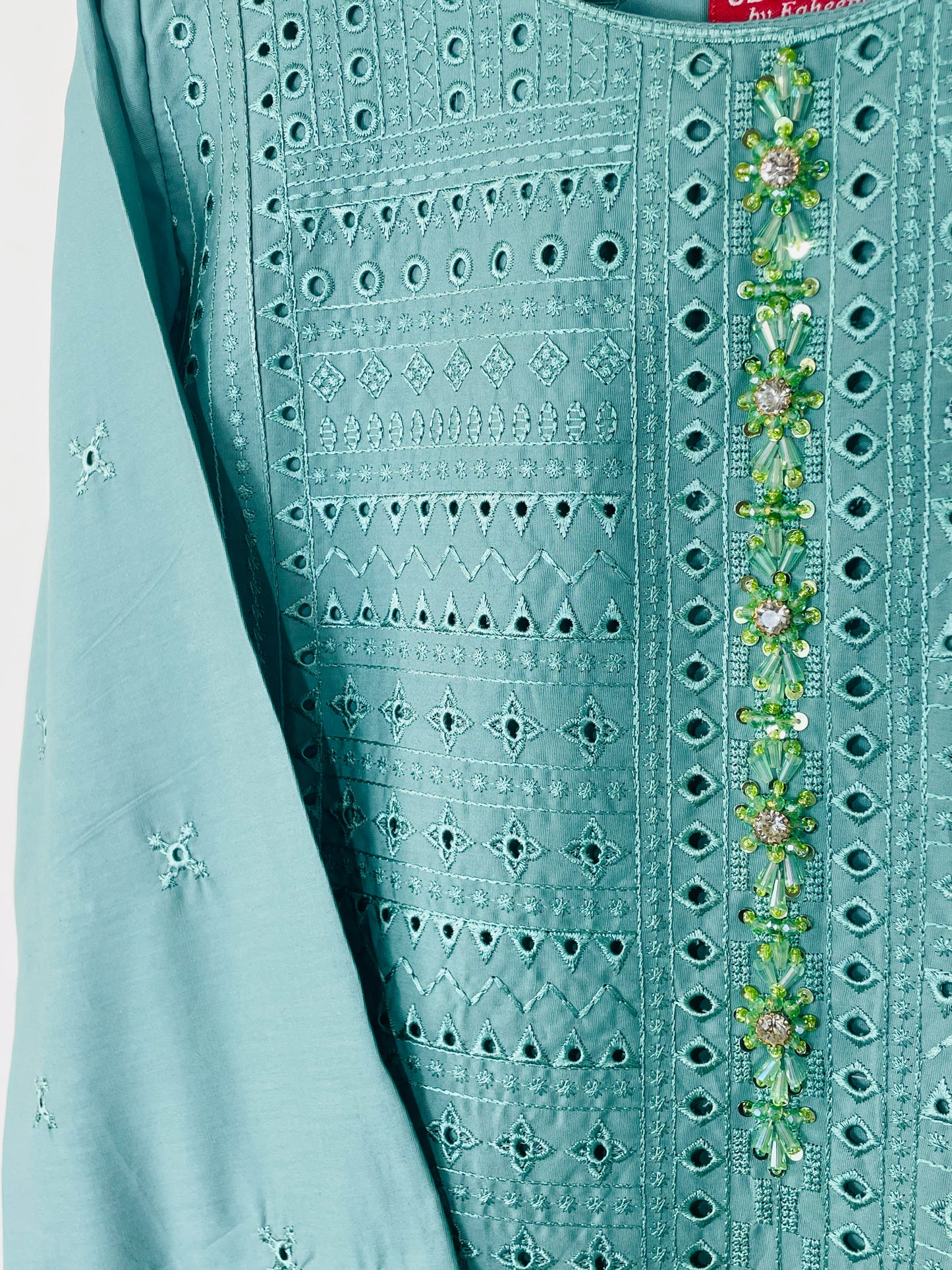 Blue Sage 3PC - Embroidered  Winter Cotton