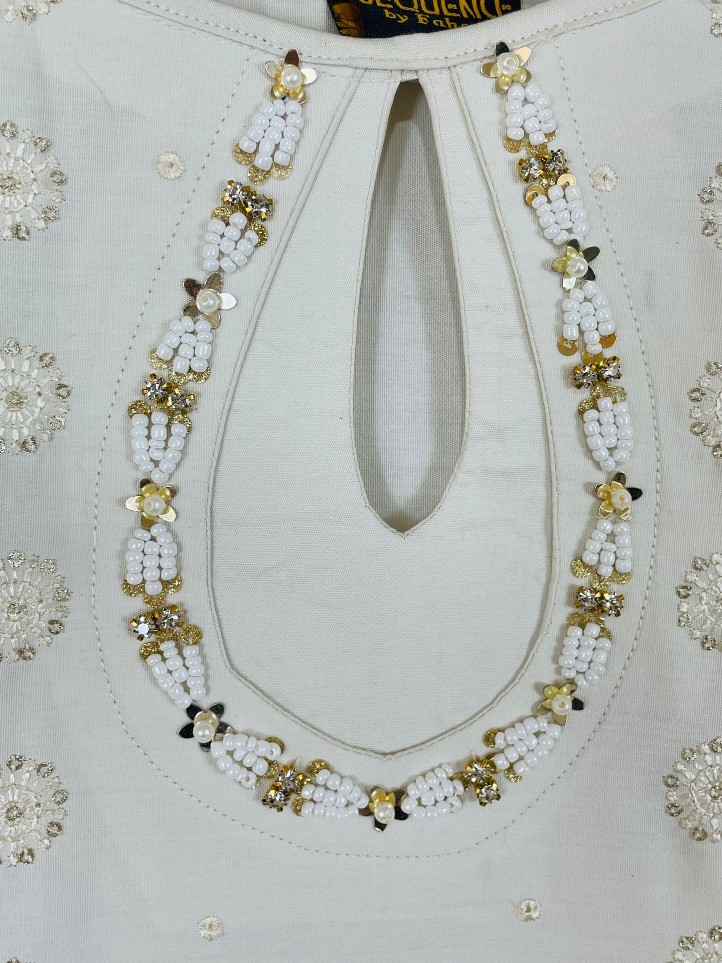 Cloud White 3PC - Embroidered Winter Cotton