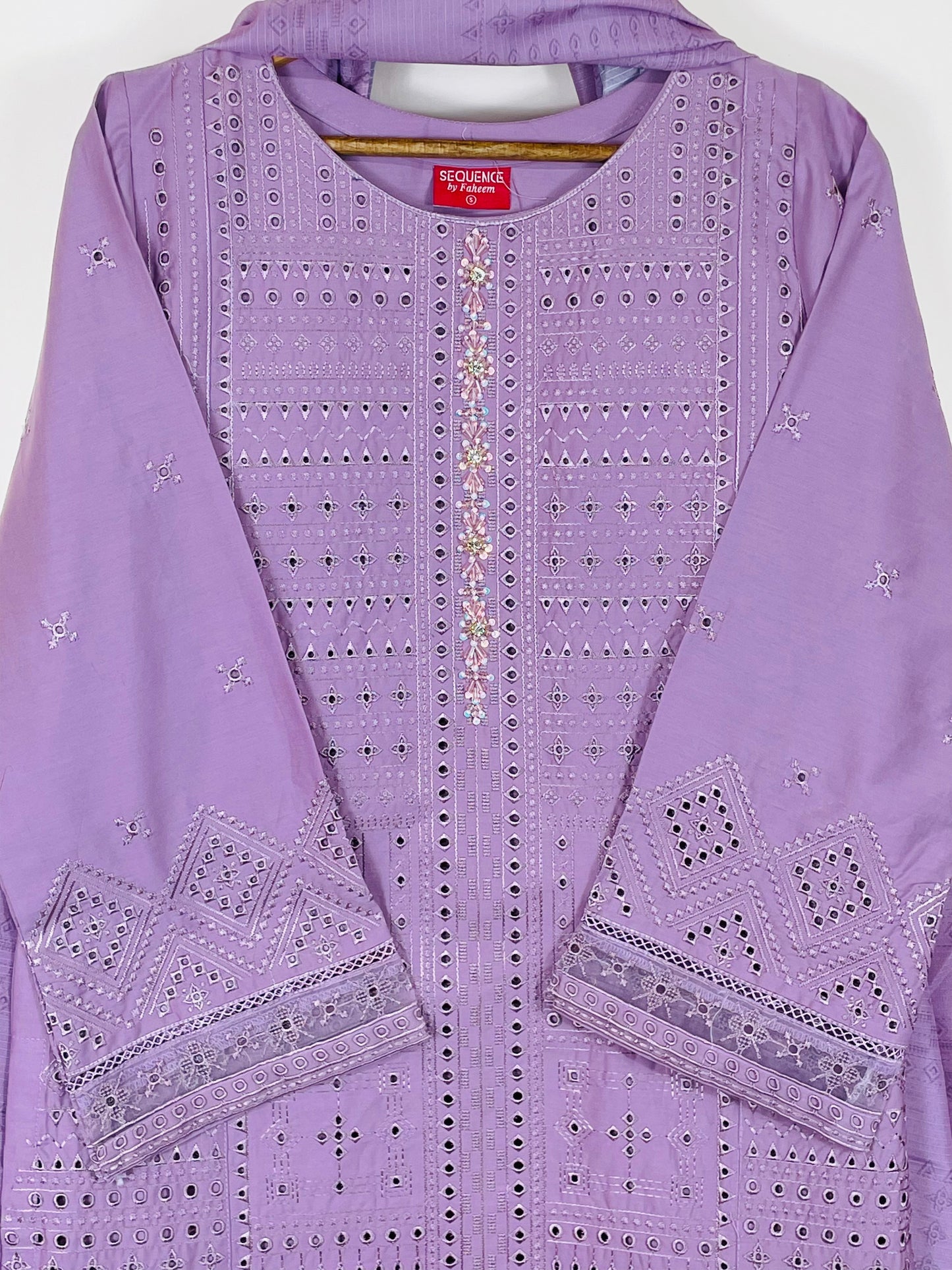 Lavender Dust  3PC - Embroidered Winter Cotton