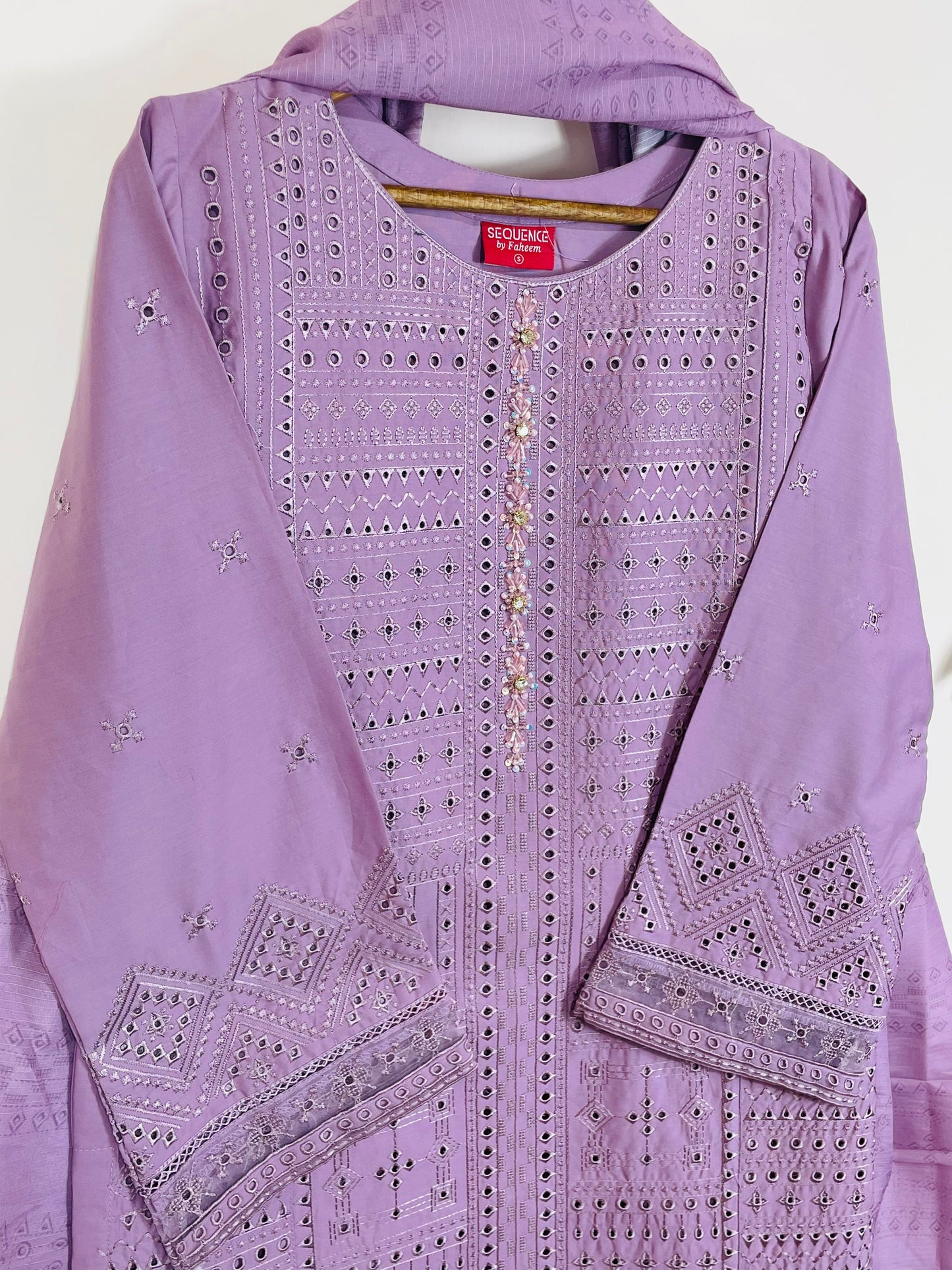 Lavender Dust  3PC - Embroidered Winter Cotton