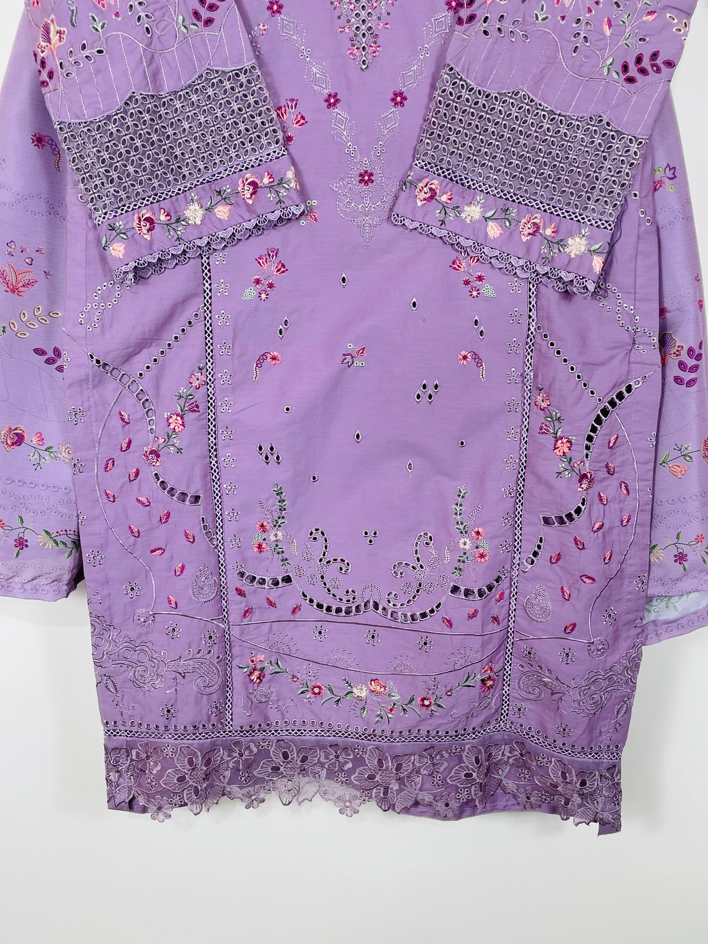 Purple Haze 3PC - Embroidered Winter Cotton