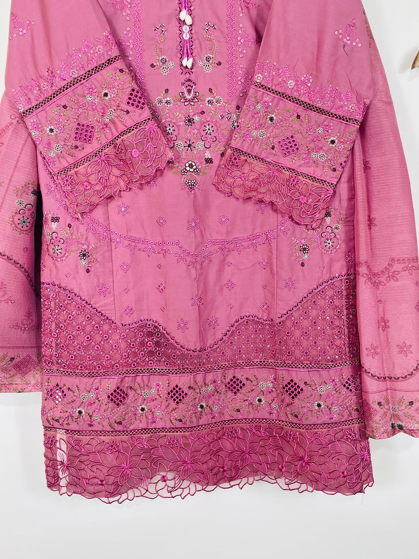 Rose Flush 3PC - Embroidered Winter Cotton
