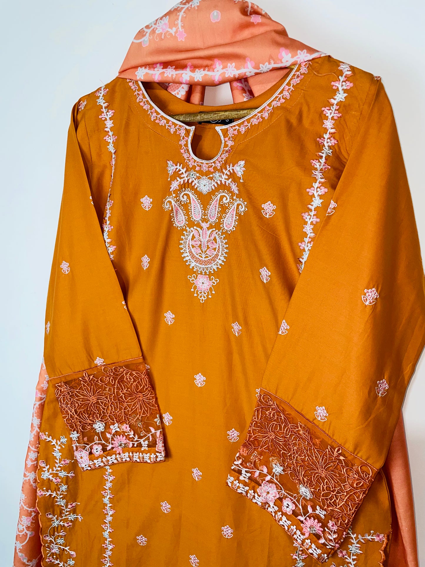 Flame Noire 3PC - Embroidered Winter Cotton