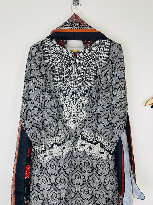 Dark Embers 3PC - Printed Winter Cotton
