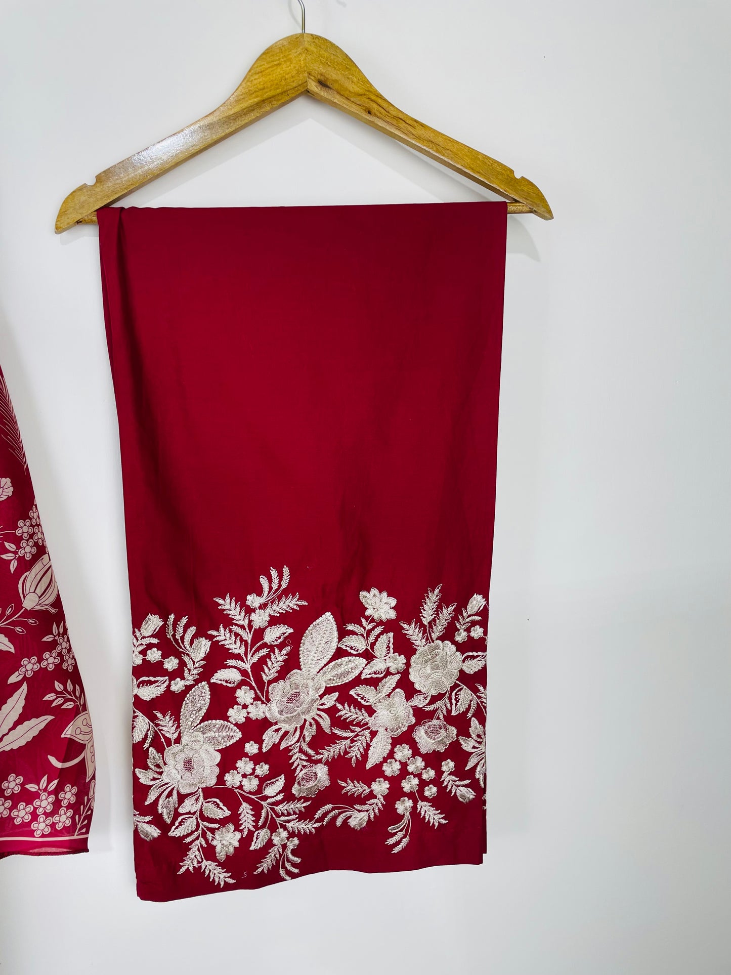 Blood Rose 3PC - Embroidered Winter Cotton