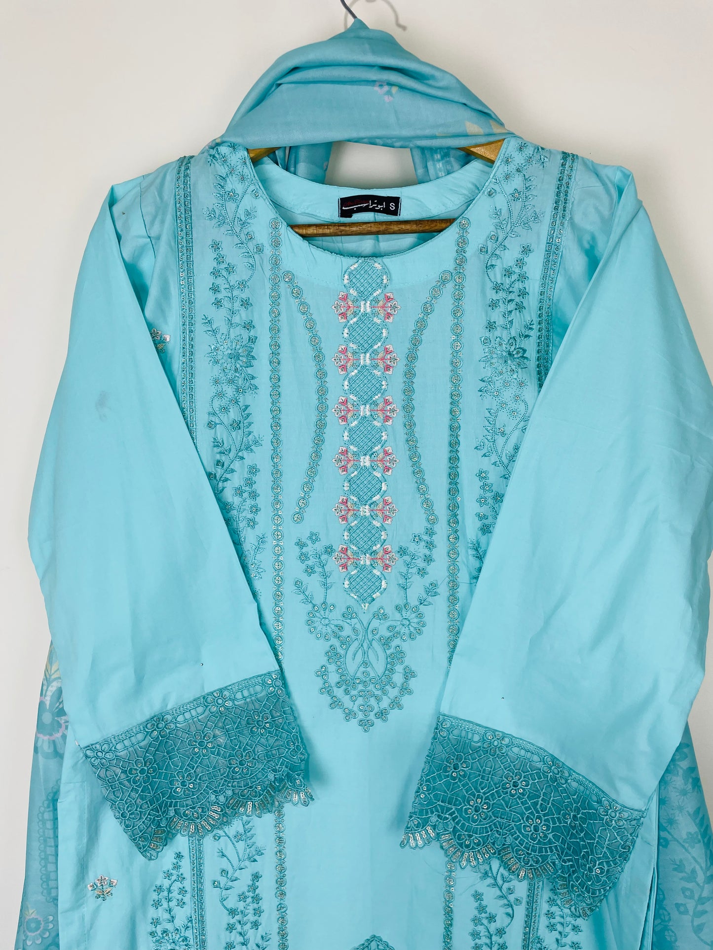Sky Glaze 3PC - Embroidered Winter Cotton